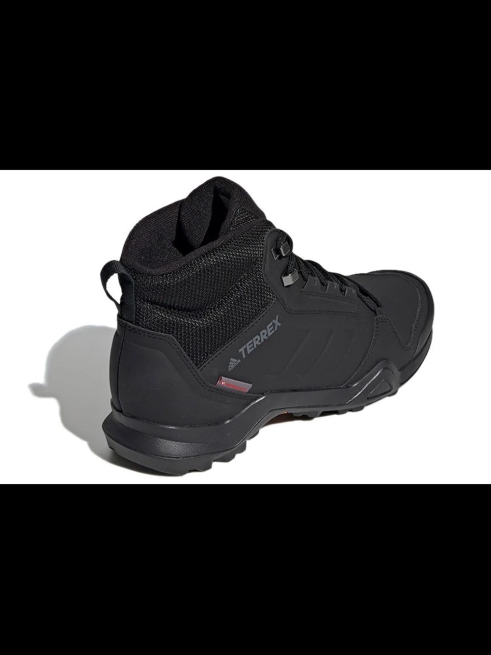 adidas Terrex AX3 Beta Mid Climawarm Men's Black Waterproof Hiking Boots - Picture 4 of 6